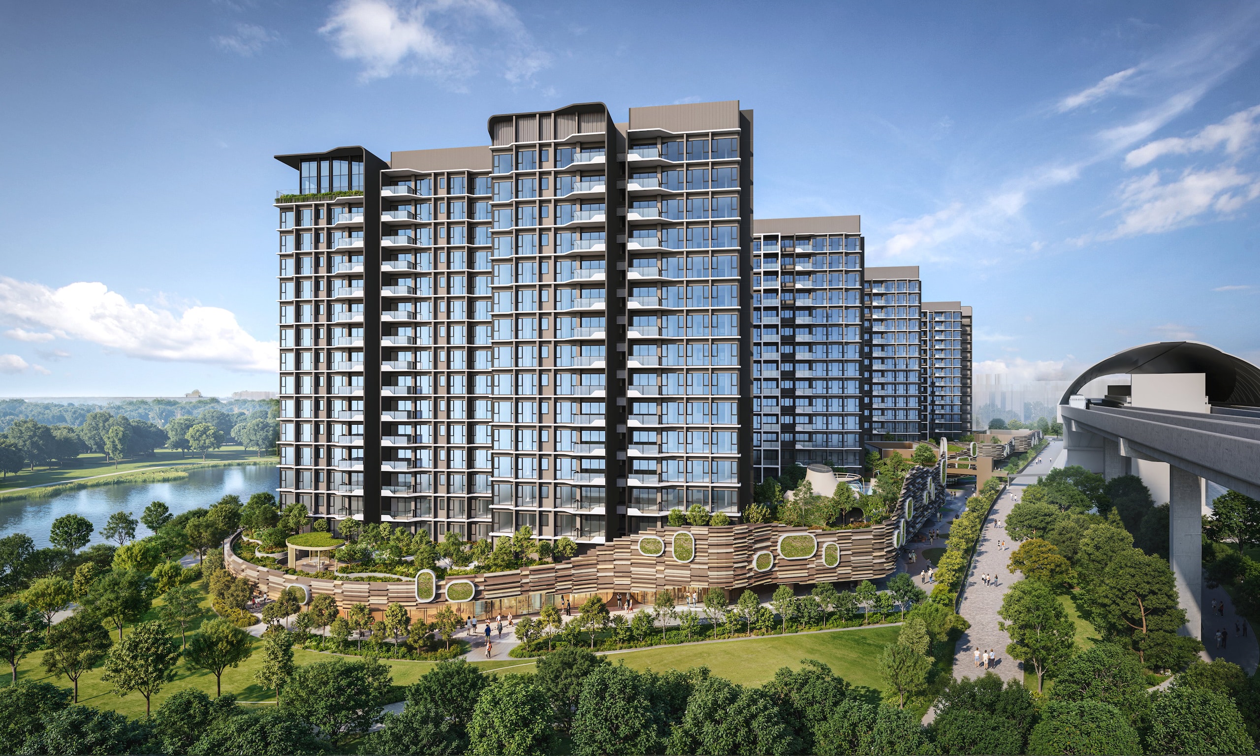 Tengah Garden Residences Aerial View