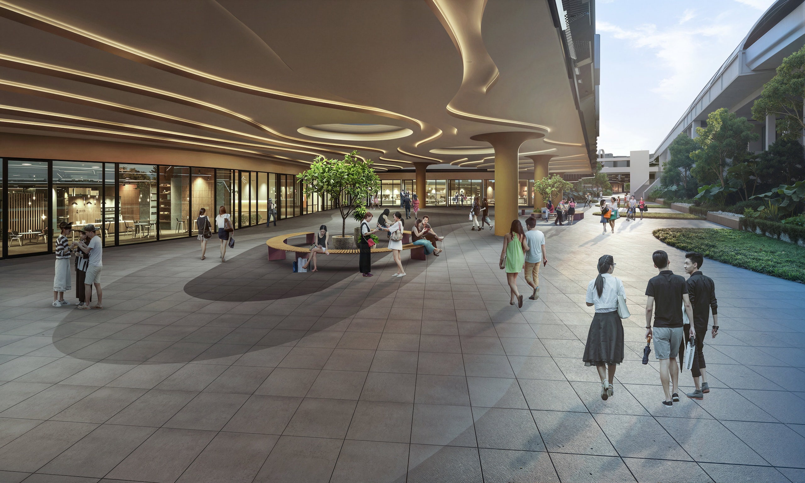 Tengah Garden Residences Covered Walkway