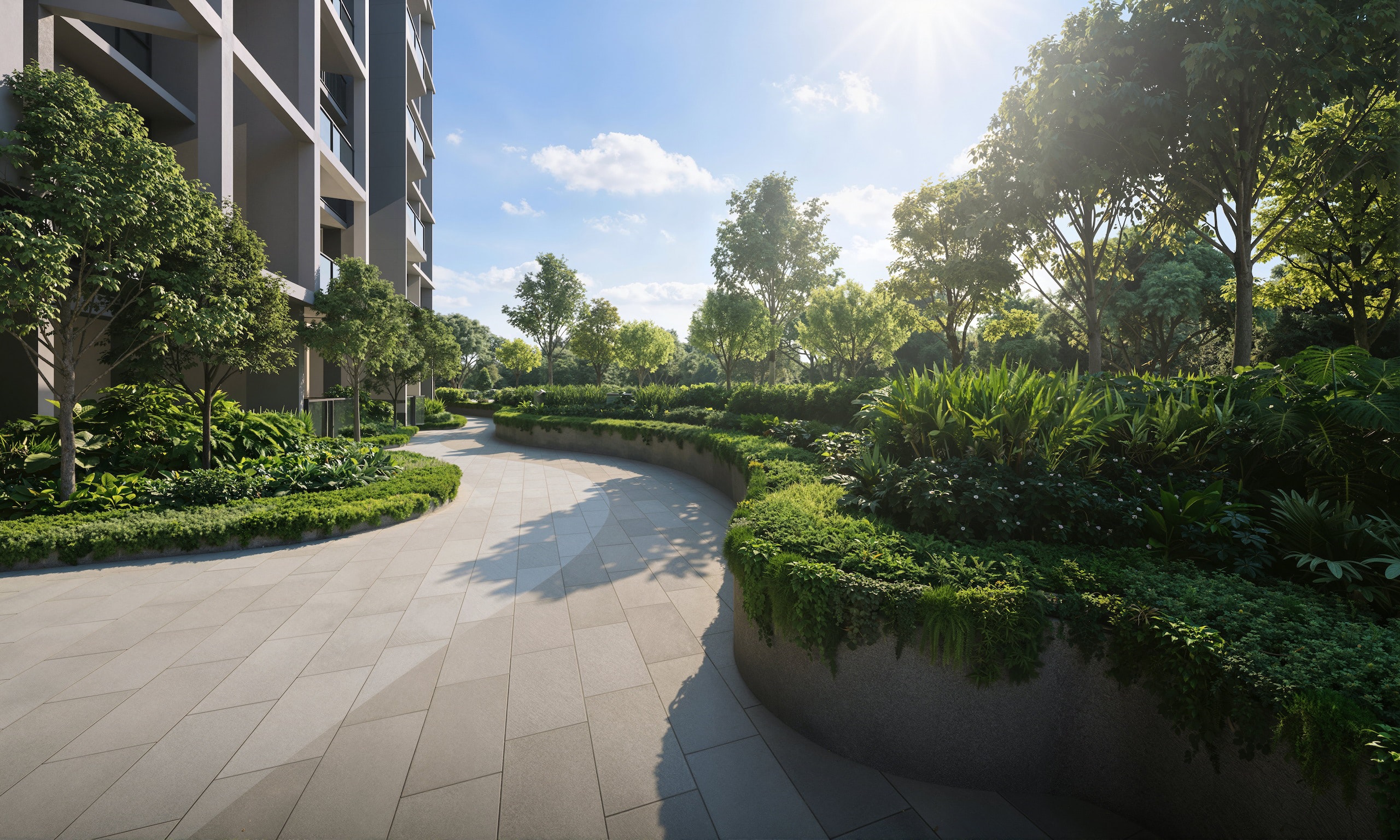 Tengah Garden Residences Landscaped Walkway
