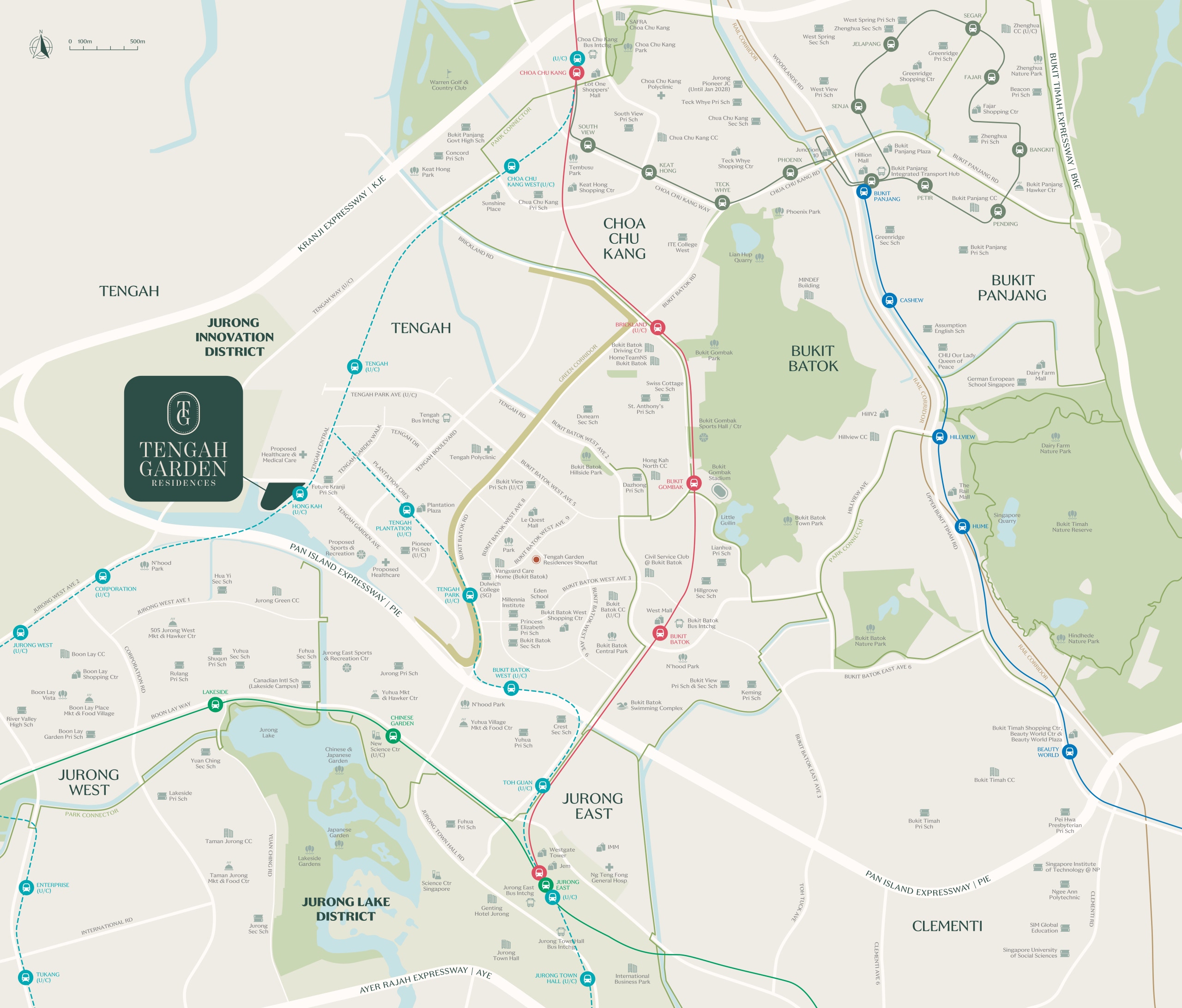 Tengah Garden Residences Location Map
